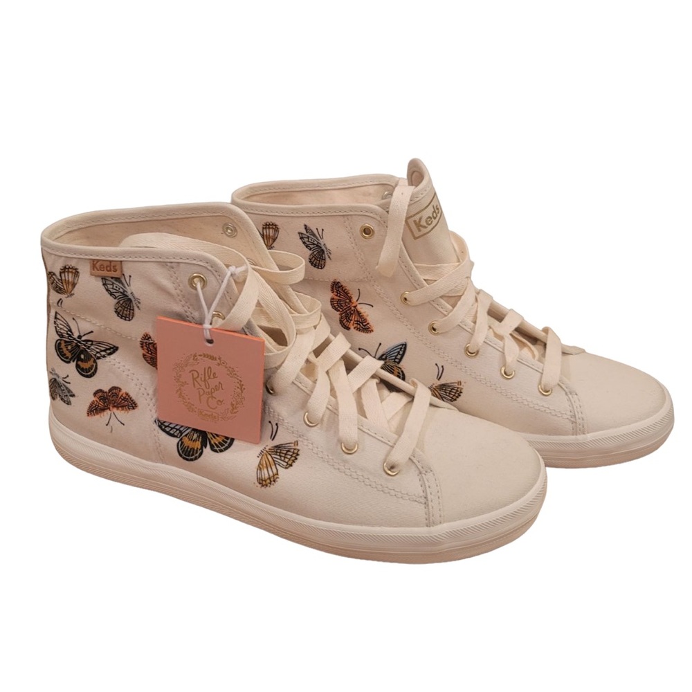 NWT Keds butterfly Hugh top sneakers